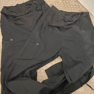 Black Maernity Scrub Pants